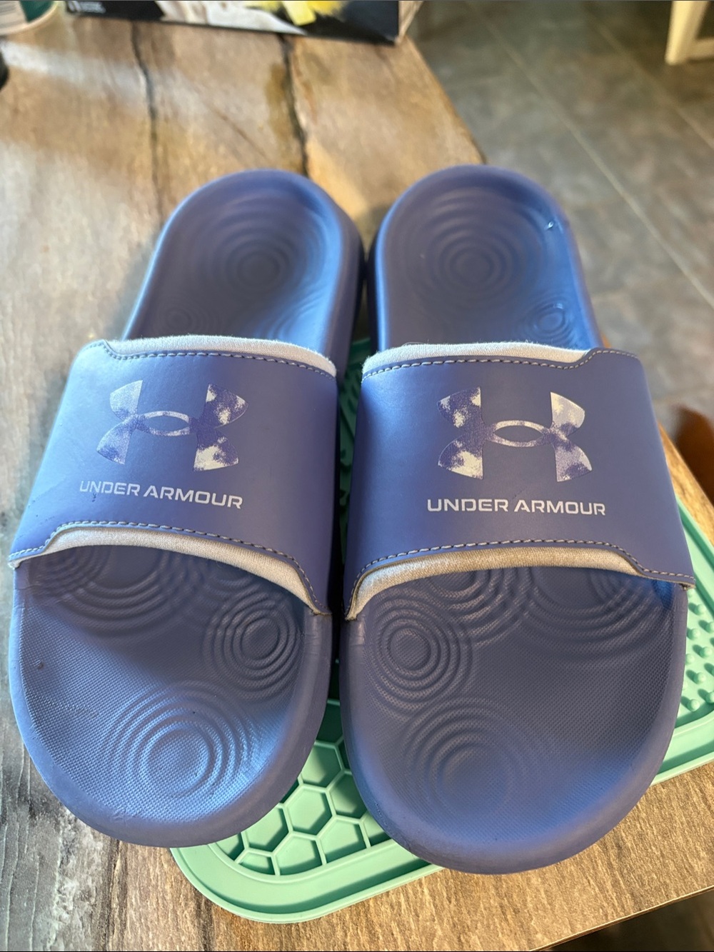 Under Armour women’s Blue-Purple Slide Sandals